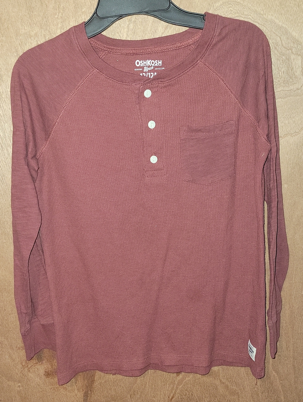 OshKosh B'gosh Long-Sleeve Henley in Mauve